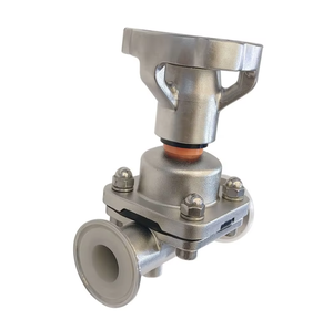 Vệ sinh thép không gỉ SS316L Tri kẹp Hướng dẫn sử dụng màng van màng van - Product Image 1