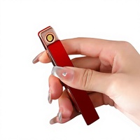 Briquet rechargeable en alliage de zinc argenté MRVI, écologique, avec conception de sécurité Li-Ion, fabriqué à Shenzhen