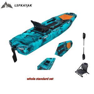 <span class=keywords><strong>Kayak</strong></span> de pêche en <span class=keywords><strong>mer</strong></span> solo modulaire fiable et performant de 3 mètres (10 pieds) avec propulsion par les pagaies - Product Image 1