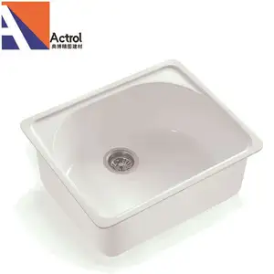 Küçük boy beyaz siyah banyo reçine taş gemi yıkama lavabo kase