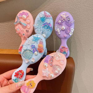 Peine de bebé de dibujos animados con logotipo, mango de masaje, cojín de aire, cepillo para el pelo para niños - Product Image 4