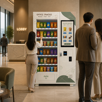Distributeur automatique de snacks, 36 sélections, écran tactile 21,5 pouces, distributeur automatique de nouilles instantanées, paiement par carte de crédit