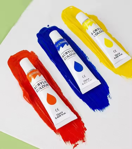 Ensemble de peinture acrylique personnalisé 12 couleurs 12ml finition semi-mate pour toile, bois, tissu, papier, portrait, pop art - Product Image 1