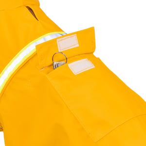 개 비옷 후드 슬리커 비 개 재킷 판초 후드 스트립 반사 - Product Image 6