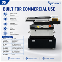 Imprimante DTF à plat UV XINCAIJET 6090 avec trois têtes d'impression Epson I3200, automatique, nouvelle, garantie 1 an, encre UV, mobile