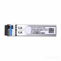 1.25g 10km BIDI SFP Module, 1000BASE-BX-D BIDI WDM Transceiver, Tx1550 / Rx1310nm DDM LC WDM Optical Fiber Transceiver for Cisco