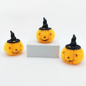 Halloween <b>LED</b> Puffer <b>Balls</b> Pumpkin Glowing <b>Balls</b> Squeeze Toys Fidget Squishy Toy Stress Relieve Toys for Kids - Product Image 3