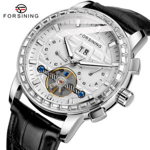 Montre automatique Starry Sky pour hommes, en acier inoxydable noir, squelette, remontage automatique, mécanique, de luxe, lumineuse, analogique, en verre, 412 - Product Image 2