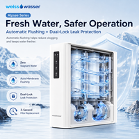 Système de filtration d'eau par osmose inverse sans réservoir à haut débit 800G, filtre à eau sous évier commercial avec robinet intelligent