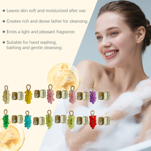 OEM Traubenförmige <span class=keywords><strong>Seife</strong></span> Handgemachte DIY Transparente Cluster-Geschenkbox Sanfte Reinigung Handpflege Edelstein-Trauben Kräuter-Fruchtseife - Product Image 5
