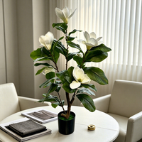 Neue Hochzeitsdekoration & Zubehör Künstlicher Magnolienblütenbaum Kunstblumen Weihnachtsgeschenke Innenraum Büro Hausdekoration