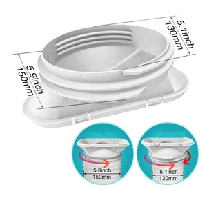 Adaptateur de fenêtre pour climatiseur, coupleur de tuyau d'évacuation, connecteur de tuyau d'évacuation à embout plat, connecteur de tube - Product Image 6