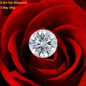 starsgem DEF 0.5 carat VS VVS Lab HPHT CVD Round Brilliant Cut IGI Certificate lab made diamond 0.5ct lab grown diamond