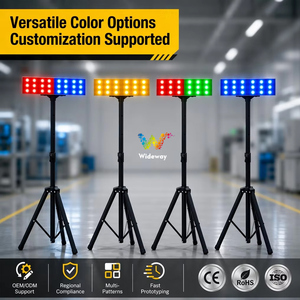 Feu de signalisation d'urgence portable à <span class=keywords><strong>LED</strong></span> rouge et bleue, rechargeable, avec trépied, pour la sécurité routière en Asie du Sud-Est et les usines - Product Image 4