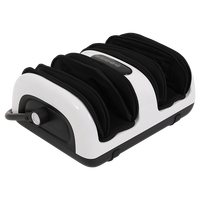 Appareil de massage des pieds vibrant avec compression d'air, lumière rouge électrique, chauffage et fonction Shiatsu