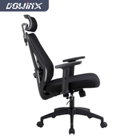 Chaises de bureau ergonomiques en gros, chaise de bureau grande taille avec réglage en hauteur, chaise en maille