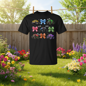 Camiseta Coquette Bow Monster Truck para mamá, niña, regalo del día de la madre - Product Image 3