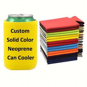Custom Printed <b>Slim</b> Beer Bottle Sleeve Foldable Foam Stubby Holder Bulk Promotional Blank Koozies Neoprene Can Cooler - Product Image 3