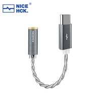 Câble de décodage audio portable sans perte NICEHCK NK1, câble mixte OCC et OCC plaqué argent, adaptateur DAC HiFi Type-C vers 3,5 mm