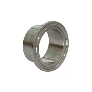 Thép không gỉ 304/316L vệ sinh Hàn ferrule ISO SMS DIN Tri kẹp PTFE cấp thực phẩm vòng đầu mặt bích Ống phù hợp