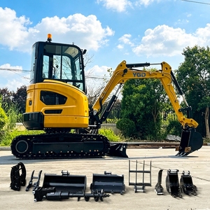 Mini-excavatrice compacte de 3,5 tonnes, certifiée CE EPA 5, 1T 2T, pour ferme et jardin, avec tarière, fabriquée en UE - Product Image 1