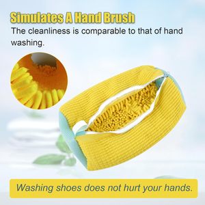Portable Travel Chenille Mesh Storage Shoe Cleaning Bag Tear Resistant Washing <b>Machine</b> Bag Multifunction Modern - Product Image 4