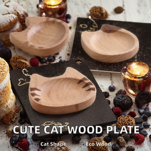 Assiettes en bois de bambou compostables et sûres pour les aliments, en gros, pour enfants, en forme d'animaux mignons, assiettes en bois durables pour la restauration - Product Image 2