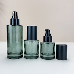 100ml Spray Glass <b>Bottle</b> Green Cometic Packaging Jar 100ml Serum Pump Lotion <b>Bottle</b> 120ml 150ml - Product Image 1