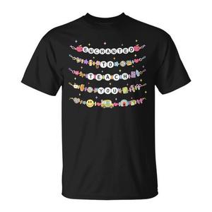 Camiseta para profesores con la frase «Encantado de enseñarte» y diseño de pulsera, para el regreso a clases - Product Image 1