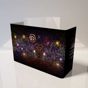 Căng thẳng vải DJ tổ chức sự kiện mặt tiền tùy chỉnh in ấn phía trước Hội Đồng Quản trị <span class=keywords><strong>u</strong></span> hình dạng DJ mặt tiền gian hàng - Product Image 2