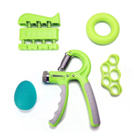 Ensemble de 5 entraîneurs de force de préhension en silicone réglables, professionnels, personnalisables en couleur et logo, pour la vente en gros