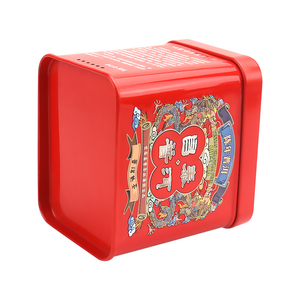 矩形茶叶锡罐高级金属盒，用于茶叶储存和展示 - Product Image 3