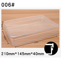 Boîte en plastique rectangulaire transparente et recyclable pour bonbons, cosmétiques, chocolat et emballage alimentaire