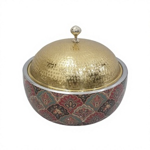 Nueva y elegante vajilla redondeada para cena, catering, olla decorativa de doble pared aislada para uso en fiesta de boda - Product Image 1
