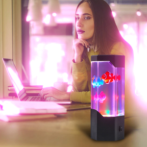 Modern Kids Led Night Lights Children Gift Kid Decor Light <strong>Jellyfish</strong> <strong>lava</strong> Water Fantasy Fish <strong>Lamp</strong> - Product Image 3