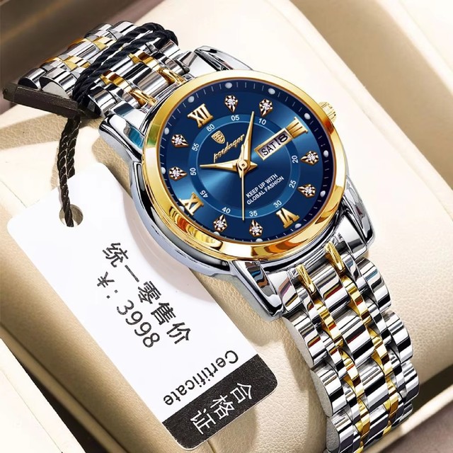 Poedagar 769 New Luxury Ladies Watches Waterproof Luminous Hands Women Stainless Steel Quartz Wristwatch for Montre Femme Reloj