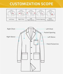 Camici da Laboratorio Unisex Bianchi per Ospedale e Laboratorio, Manica Lunga/Corta, per Medici, Farmacisti, Fornitore di Camici Medici - Product Image 5