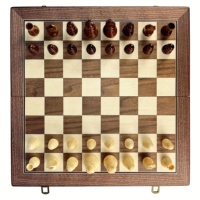 Nouvelle conception 2026 – Table d'échecs portable pliable en bois de grande taille, échecs magnétiques, écologique, durable, faite à la main, coffret d'échecs de luxe