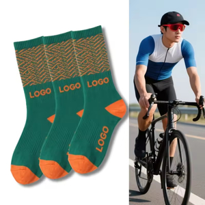 Wholesale Customised Print Crew Pattern Long Body Cuff Bottom High Cotton Sporty Cycling <b>Socks</b> Free Size for Youth Summer Autumn - Product Image 1