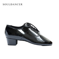 2025 nouveauté WDSF enfants chaussures de danse de salon chaussures latines pour garçon formation en cuir souple enfant Bd Soul chaussures de danse modèle 802