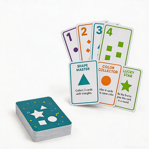 Jeu de société fantastique personnalisable OEM, jeu de table interactif parent-enfant, carte imprimée CMYK Pantone avec des pièces de jeu colorées - Product Image 6