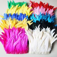 Teint Cock Coque Queue Poulet Coq Plume pour Artisanat DIY Costume Chapeau Accessoire Scène Fête Carnaval Vacances Décor