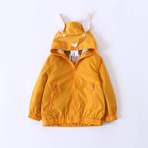 Ropa Barata en Línea, Chaqueta Casual con Estampado de Animales para Niños, Chaquetas de Fabricación a Bajo Precio con Orejas de Conejo - Product Image 1
