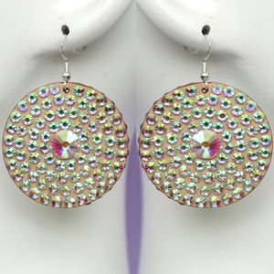 Модные Двухсторонние серьги-подвески со стразами, ультралегкие свисающие серьги для женской вечеринки, украшения для танца живота - Product Image 2