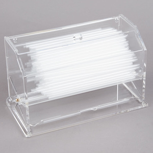 กล่องใส่หลอดอะคริลิคใสแบบม้วน สำหรับร้าน<span class=keywords><strong>กาแฟ</strong></span> - Product Image 1