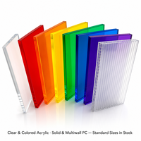 Plaques en acrylique coulé et en polycarbonate de taille standard pour signalétique, présentoirs et vente en gros |   Coupe sur mesure disponible