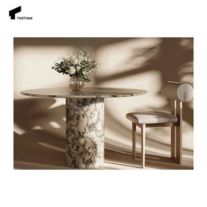 Tostone thanh lịch đánh bóng calacatta Viola đá Vòng đá cẩm thạch bảng cho biệt thự căn hộ nhà phòng khách văn phòng trang trí - Product Image 4