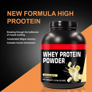 Proteine del Siero di Latte LUVVITA 2.2lbs, Polvere Proteica ad Alto Contenuto Proteico al Gusto Banana <span class=keywords><strong>per</strong></span> <span class=keywords><strong>Palestra</strong></span>, Fitness, Aumento della Massa Muscolare e Recupero - Product Image 4