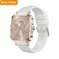 Jam Tangan Pintar Wanita HK82 2025 Layar AMOLED 1,75 Inci NFC Panggilan BT Monitor Tekanan Darah Monitor Menstruasi Tahan Air IP67 Kalender