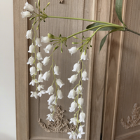 Tige de lys artificielle suspendue KW-F199, blanche, artificielle, pour la décoration florale de mariage